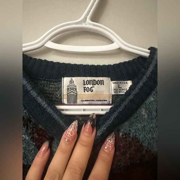 🎀 LONDON FOG 🎀 knitted crewneck sweater - Picture 1 of 4